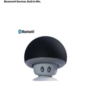 Black and Gray Mushroom Bluetooth Speaker
